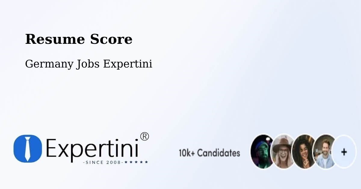 Resume Score & Job Description Match Tool – Leipzig - Germany Jobs Expertini